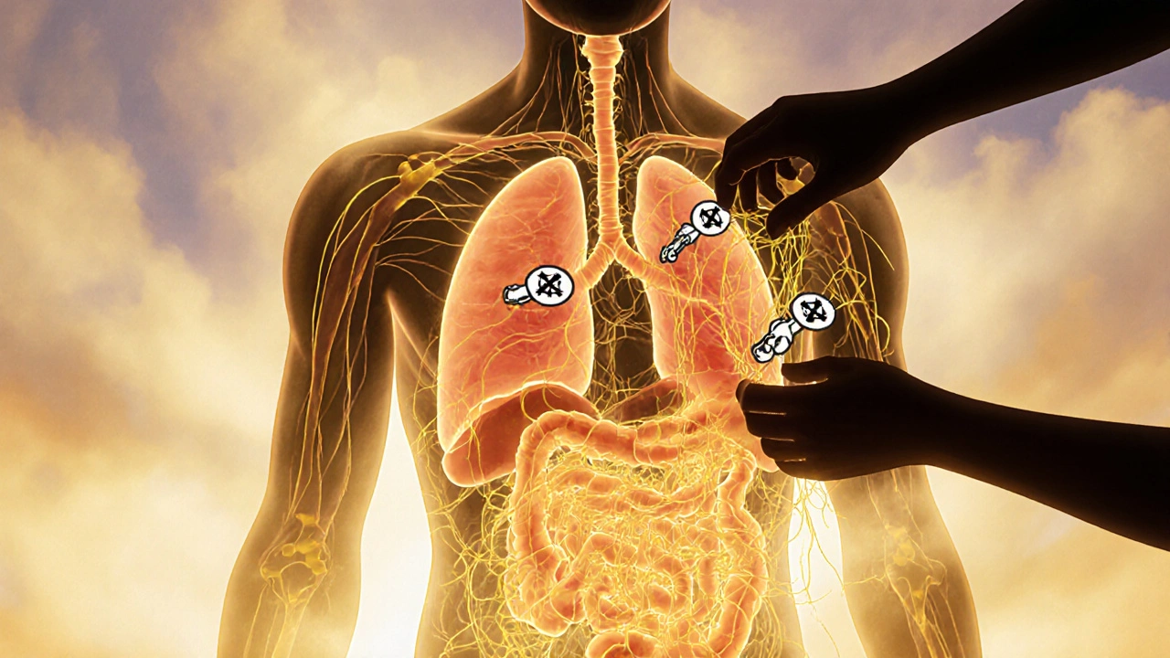 Antispasmodiques : Interactions anticholinergiques avec d'autres médicaments