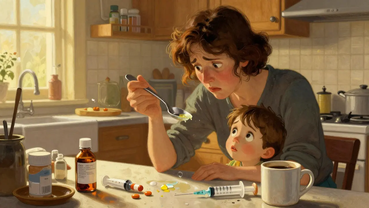 Ne jamais utiliser les cuillères de cuisine pour doser les médicaments chez les enfants