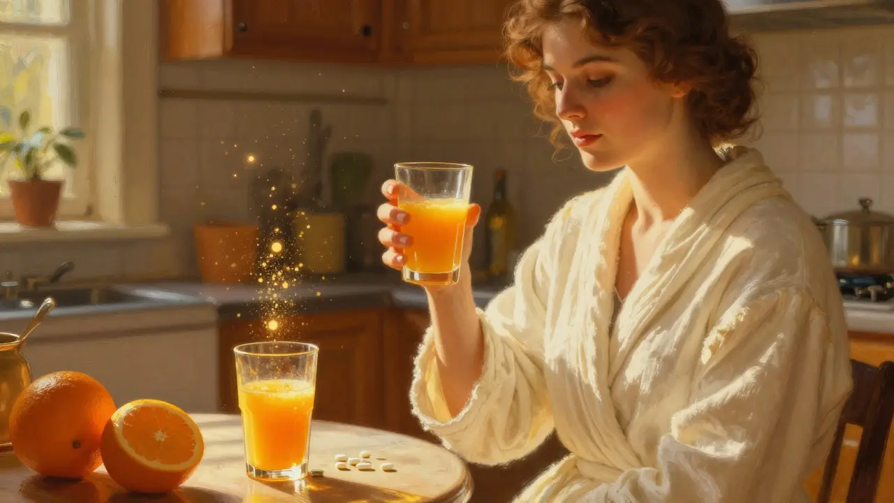 Jus enrichis en calcium et médicaments : les problèmes d'absorption et d'interaction