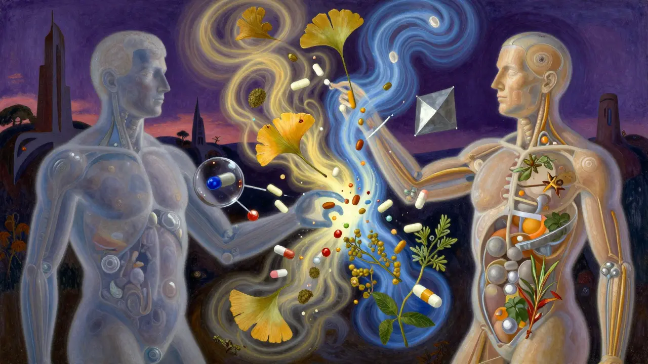 Interaction chimique entre compléments naturels et médicaments dans le corps humain
