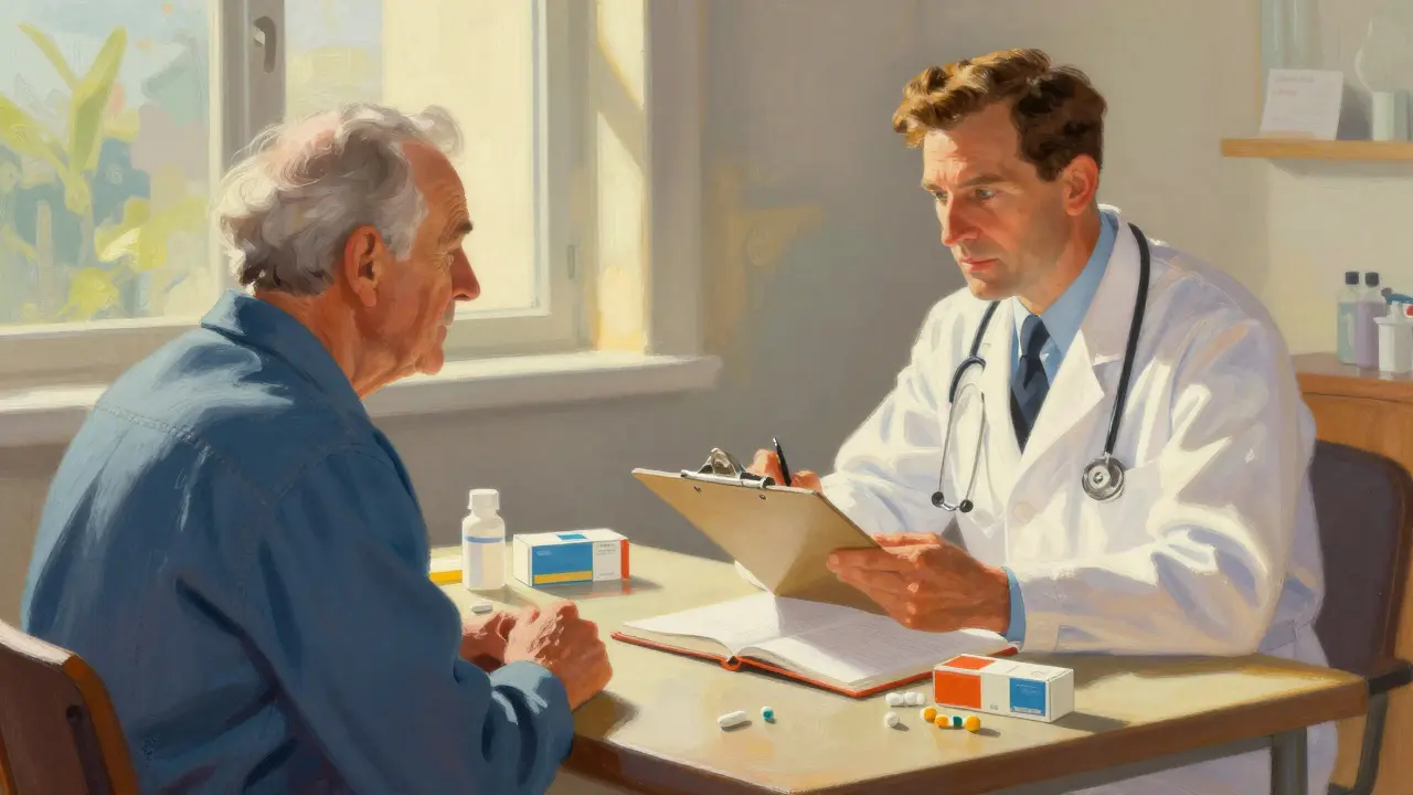 Consultation médicale apaisante pour revoir les traitements