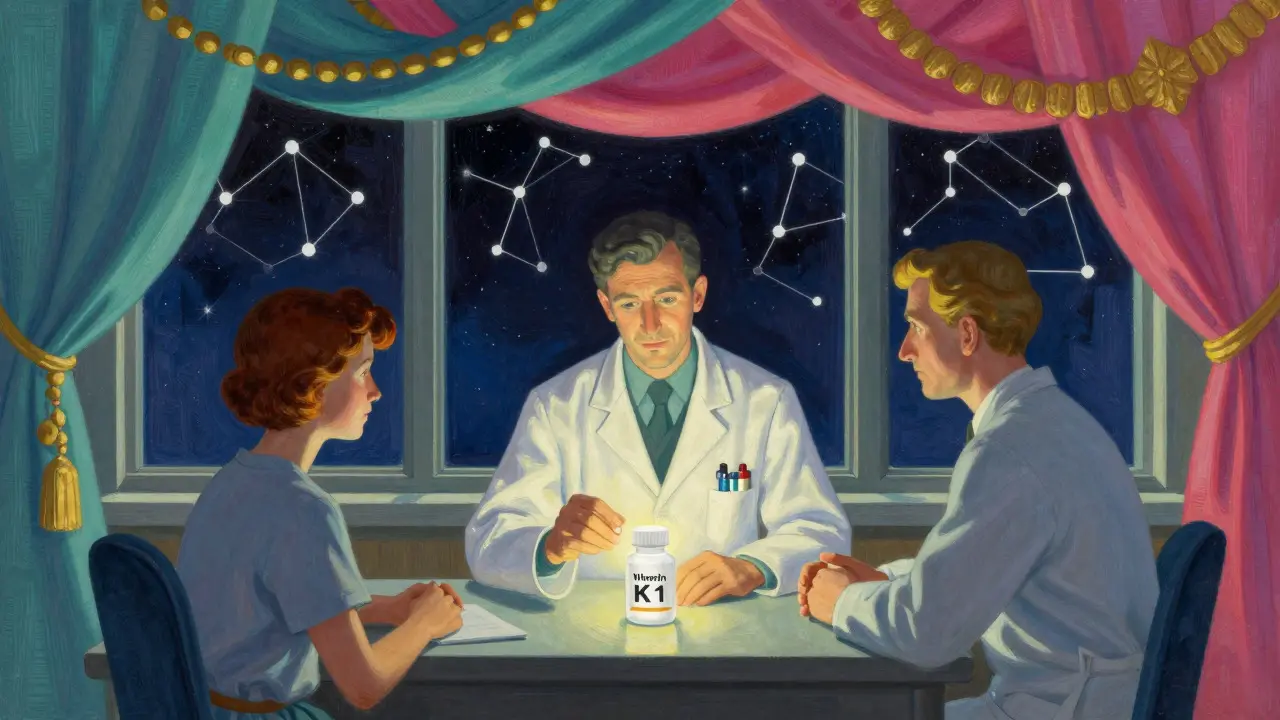 Consultation médicale onirique avec une pilule lumineuse sous des couleurs vives