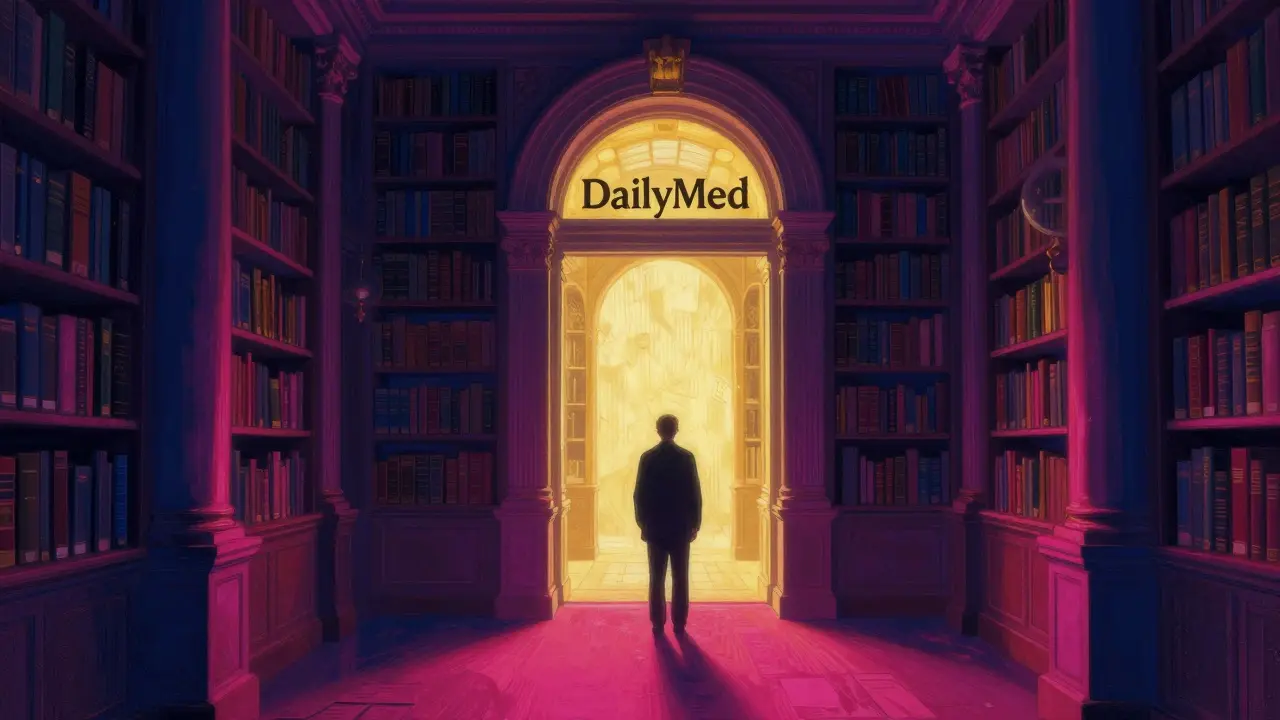DailyMed : Guide pour trouver les notices et effets secondaires actualisés
