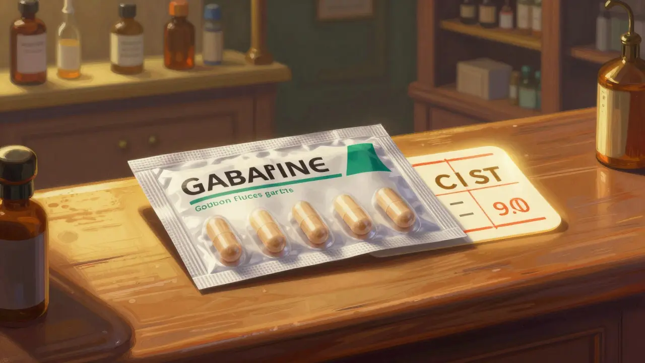 Médicament générique sécurisé et bon de réduction sur une table