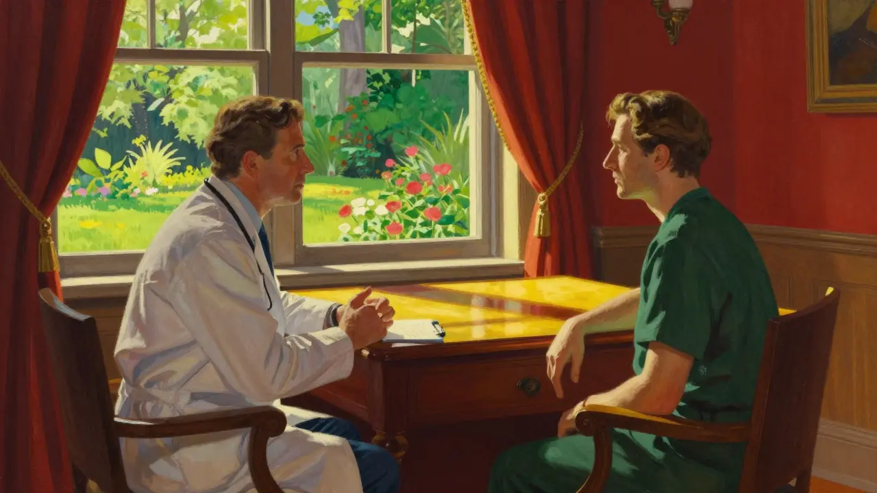 Consultation médicale calme et professionnelle entre un médecin et un patient