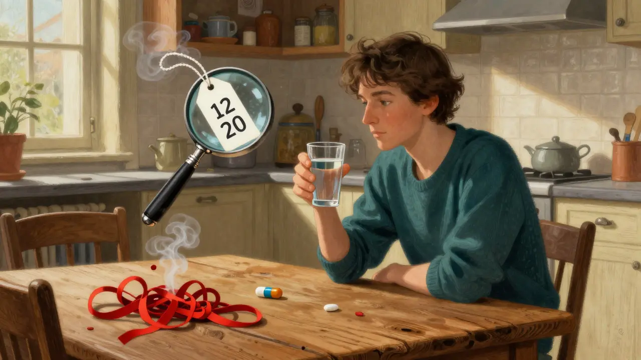 Personne prenant sa dose en toute sérénité dans une cuisine ensoleillée.