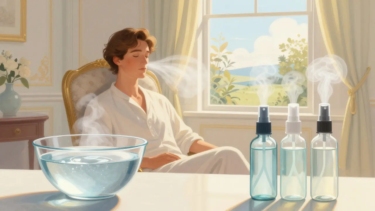 Scène sereine montrant les traitements efficaces comme le lavage nasal